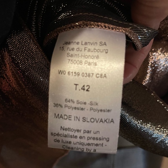 Lanvin Metallic Blouse - Picture 9 of 10